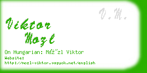 viktor mozl business card